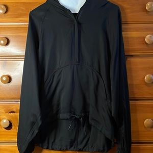 lululemon black cropped lightweight hoodie